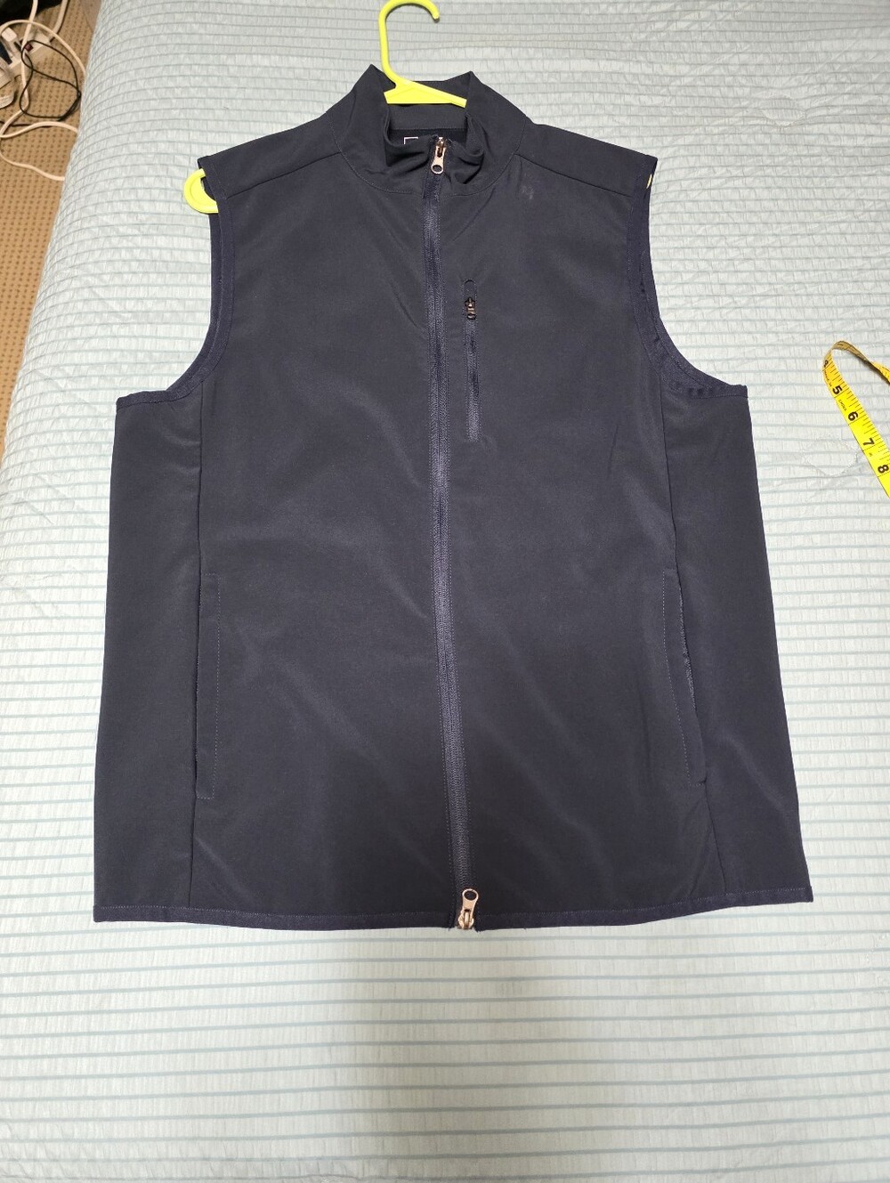 Men's Navy Softshell Vest - Lightweight Layering Size S